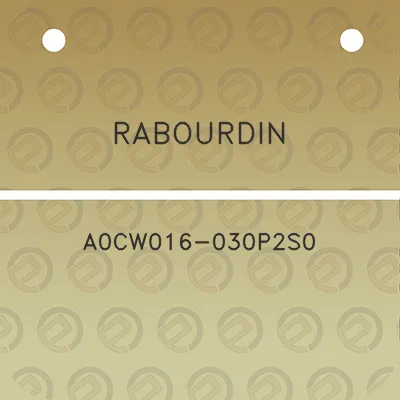 rabourdin-a0cw016-030p2s0