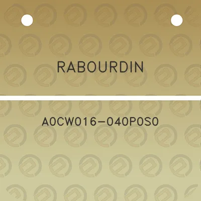 rabourdin-a0cw016-040p0s0