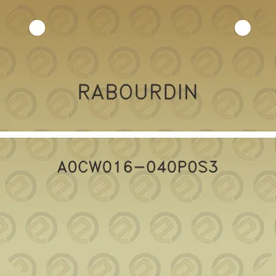 rabourdin-a0cw016-040p0s3