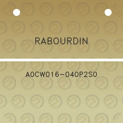 rabourdin-a0cw016-040p2s0