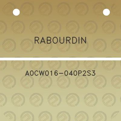 rabourdin-a0cw016-040p2s3