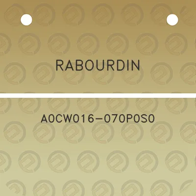 rabourdin-a0cw016-070p0s0