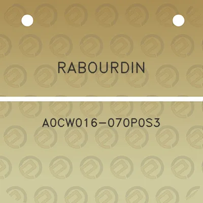 rabourdin-a0cw016-070p0s3