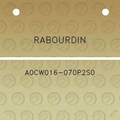 rabourdin-a0cw016-070p2s0