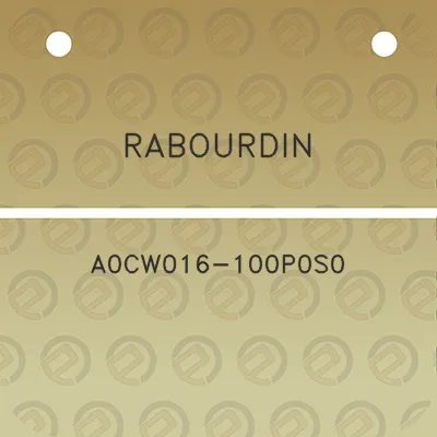 rabourdin-a0cw016-100p0s0