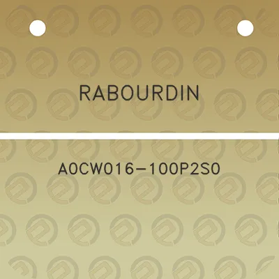 rabourdin-a0cw016-100p2s0