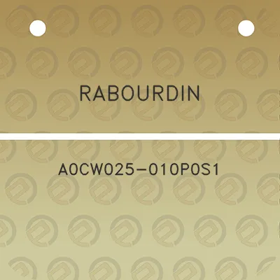 rabourdin-a0cw025-010p0s1