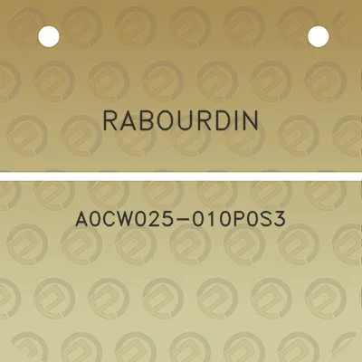 rabourdin-a0cw025-010p0s3