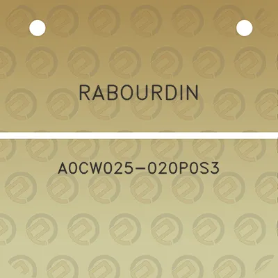 rabourdin-a0cw025-020p0s3