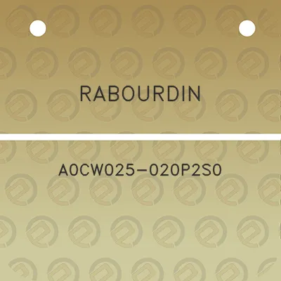 rabourdin-a0cw025-020p2s0