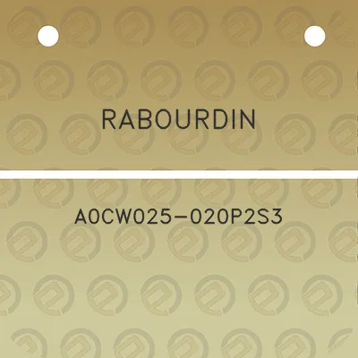 rabourdin-a0cw025-020p2s3