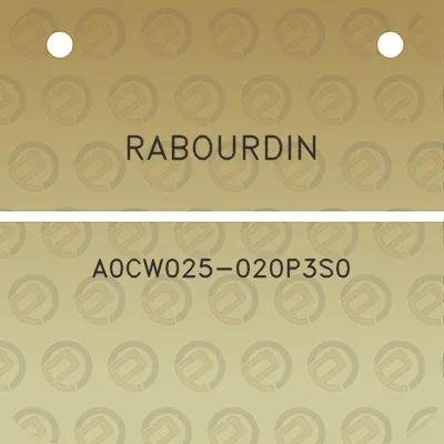 rabourdin-a0cw025-020p3s0