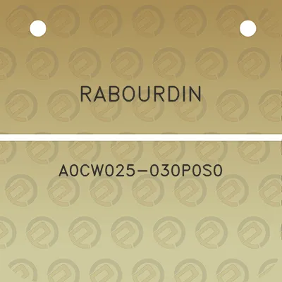 rabourdin-a0cw025-030p0s0