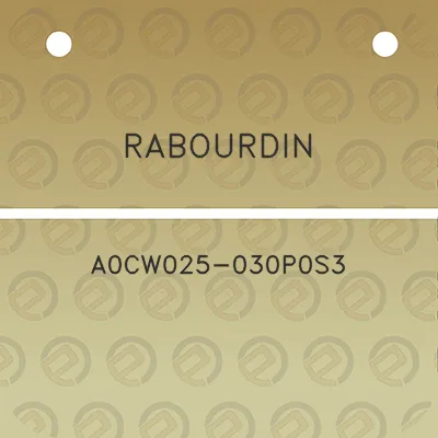 rabourdin-a0cw025-030p0s3