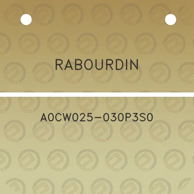 rabourdin-a0cw025-030p3s0