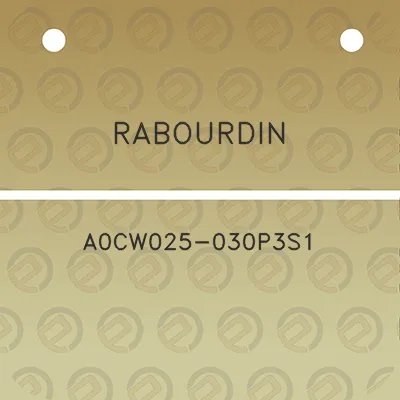 rabourdin-a0cw025-030p3s1