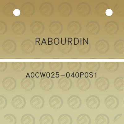 rabourdin-a0cw025-040p0s1