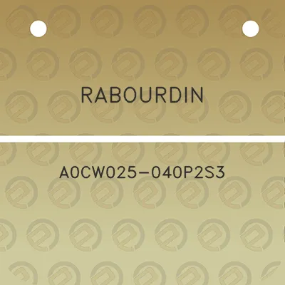 rabourdin-a0cw025-040p2s3