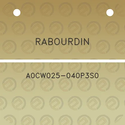 rabourdin-a0cw025-040p3s0