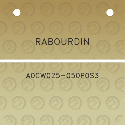 rabourdin-a0cw025-050p0s3