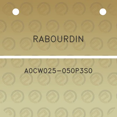 rabourdin-a0cw025-050p3s0