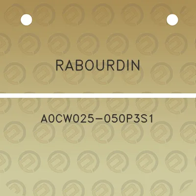 rabourdin-a0cw025-050p3s1