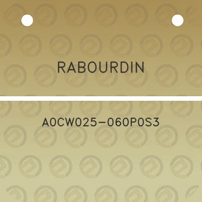 rabourdin-a0cw025-060p0s3