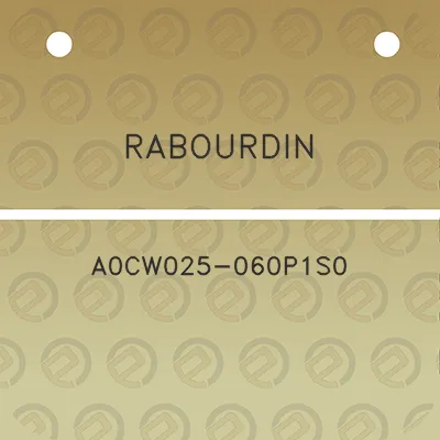 rabourdin-a0cw025-060p1s0