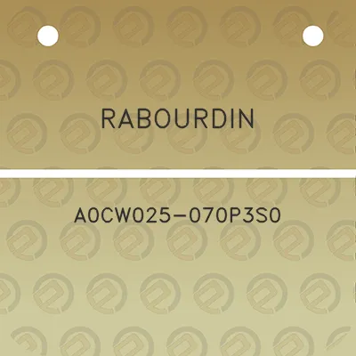 rabourdin-a0cw025-070p3s0