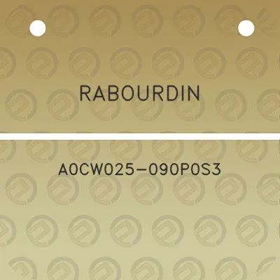 rabourdin-a0cw025-090p0s3