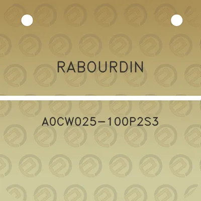 rabourdin-a0cw025-100p2s3