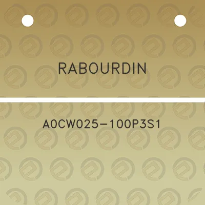 rabourdin-a0cw025-100p3s1