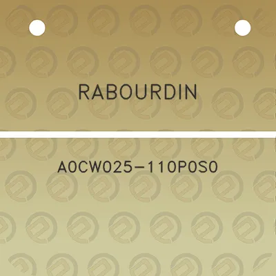 rabourdin-a0cw025-110p0s0