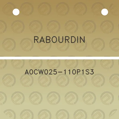 rabourdin-a0cw025-110p1s3