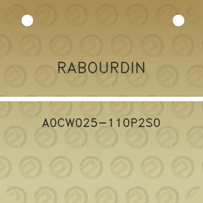 rabourdin-a0cw025-110p2s0