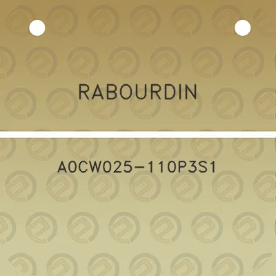 rabourdin-a0cw025-110p3s1