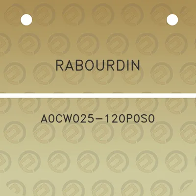 rabourdin-a0cw025-120p0s0