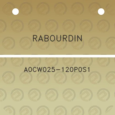 rabourdin-a0cw025-120p0s1