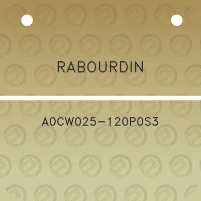 rabourdin-a0cw025-120p0s3