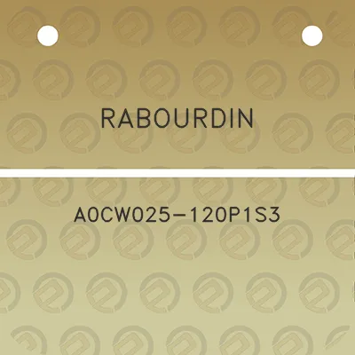 rabourdin-a0cw025-120p1s3