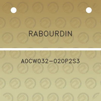 rabourdin-a0cw032-020p2s3