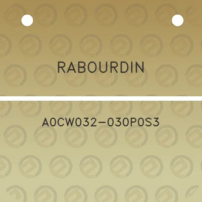 rabourdin-a0cw032-030p0s3