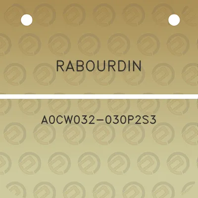 rabourdin-a0cw032-030p2s3