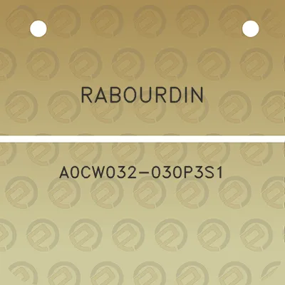 rabourdin-a0cw032-030p3s1