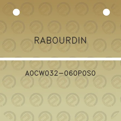 rabourdin-a0cw032-060p0s0