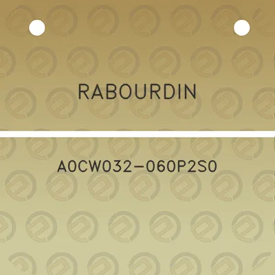 rabourdin-a0cw032-060p2s0