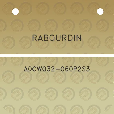 rabourdin-a0cw032-060p2s3