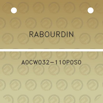 rabourdin-a0cw032-110p0s0