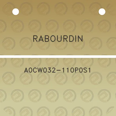 rabourdin-a0cw032-110p0s1