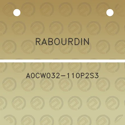 rabourdin-a0cw032-110p2s3